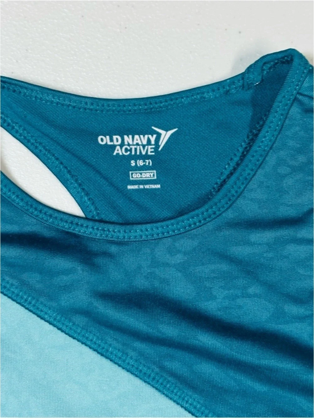 Old Navy Active Girls Sports Bra Bundle Size S 6-7 Racerback Go-Dry 3 Pack